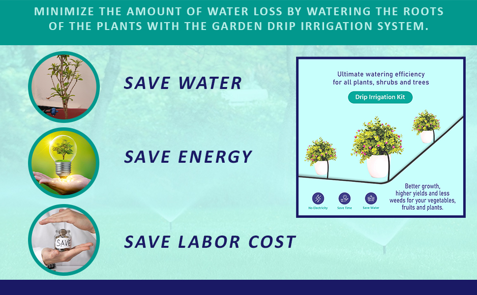 Quills Drip Irrigation Kit Watering plants Drip Kit for Home Garden