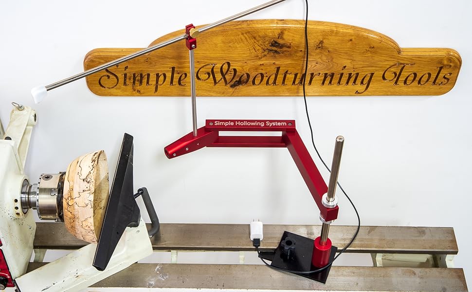 Simple Hollowing System Accepts All Simple Woodturning Tools. (SHS with Laser)