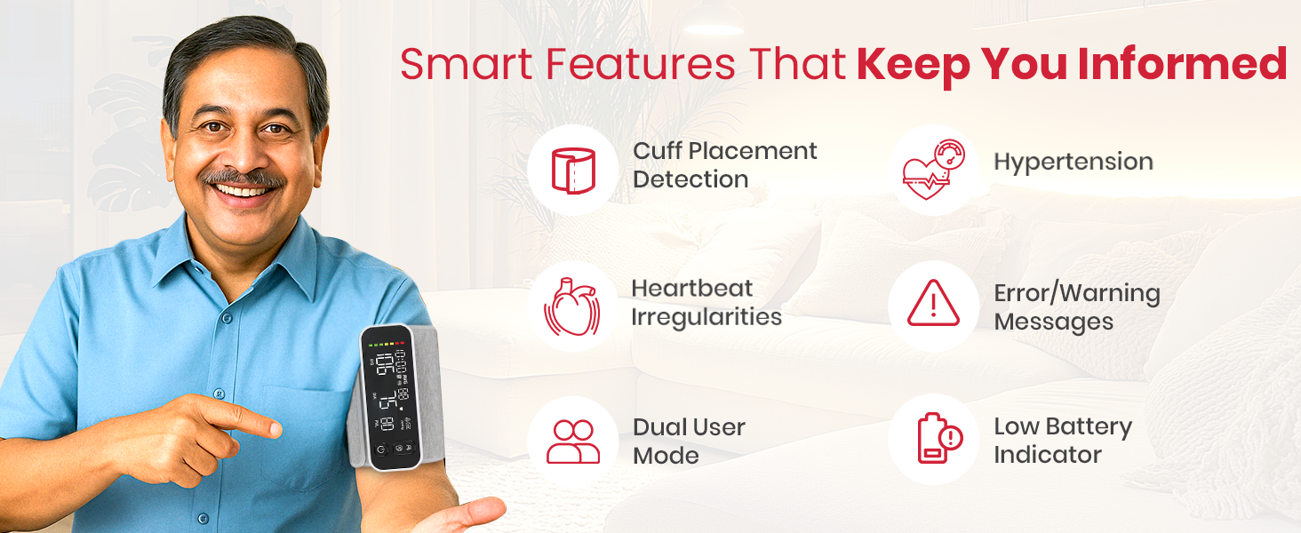 AGEasy Automatic Arm BP Monitor with Voice & LED Display