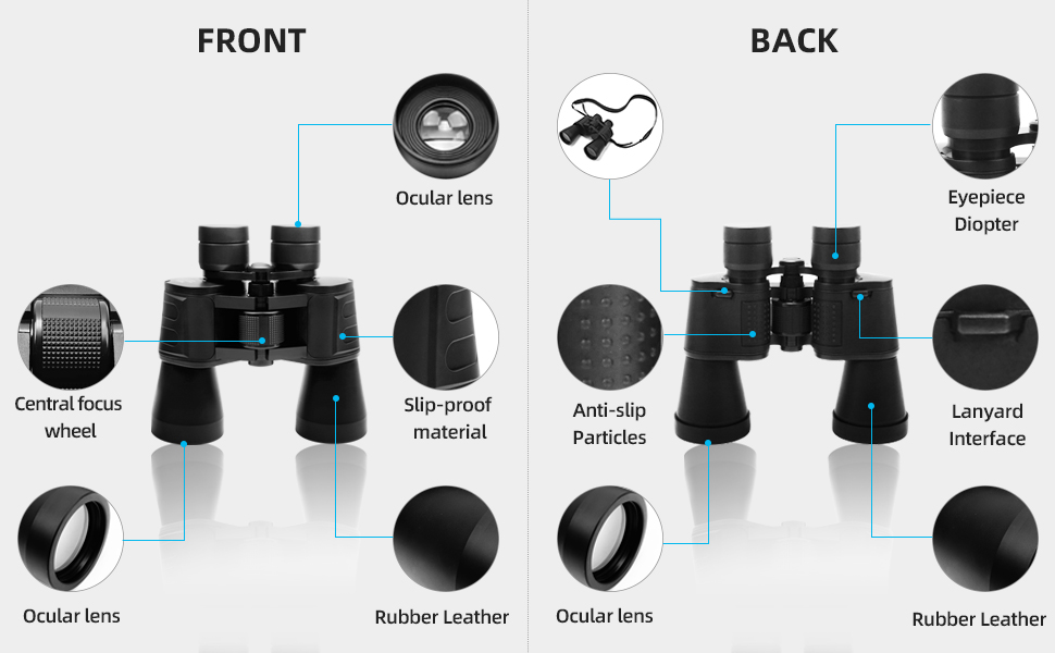 Houksouml 20x50 Binoculars for Adults,High Power