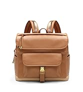 Leather Diaper Bag Backpack Mominside Leather Baby Bag for Mom Dad