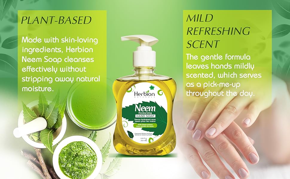 Herbion Naturals Neem Moisturizing Hand Soap with Neem Extract 8.45