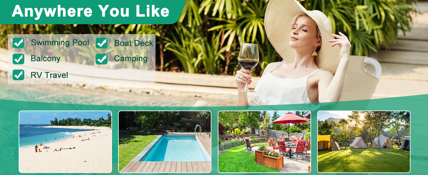 3in1 Sun Tanning Chair