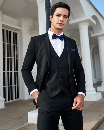 Enlision Herren -Fliege mit Pocket Square