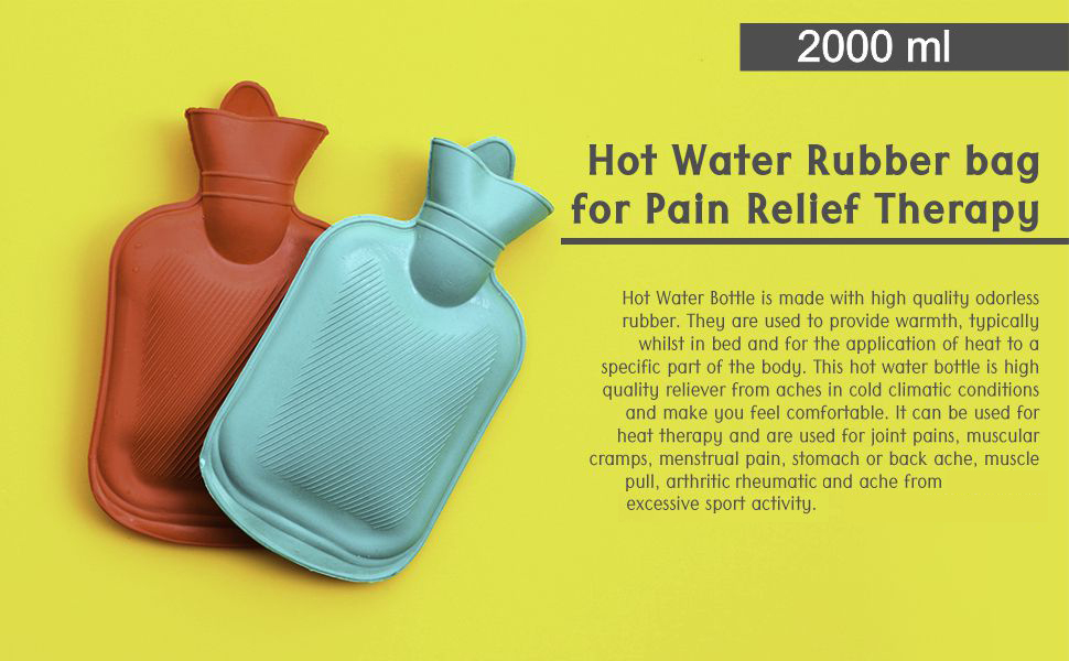 DR PT Rubber Hot/Warm Water Bag Therapy for Pain Relief & Massager Non