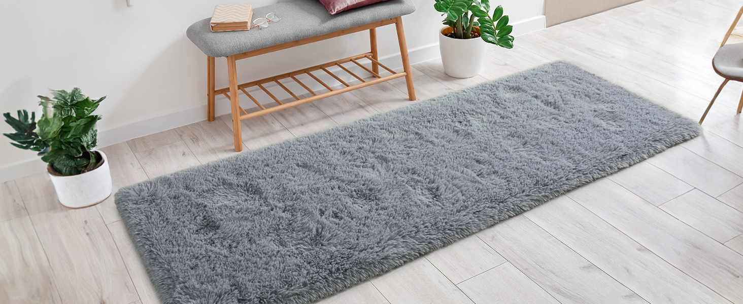 2x6 grey gray runner rug carpet for classroom dorm bedroom kids rugs enteryway hallway bedside decor
