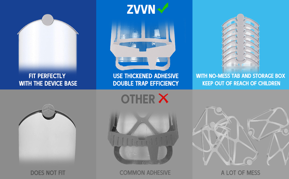 8 Pack Refill Cartridge Compatible with ZEVO Plugin Light