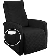 SearchI Recliner Chair Cover Jacquard Chair Covers 4 Piece, Small Recliner Sofa Slipcover for Hom...