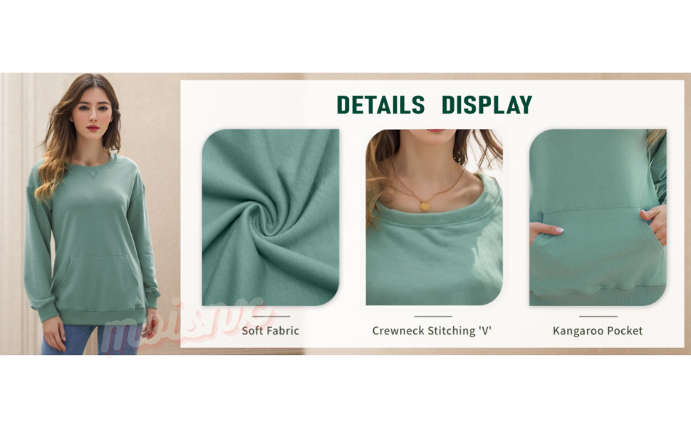 crew neck sweatshirt