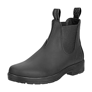 Passform Echt-Leder Reit-Schuh Jodhpur-Reit-Stiefelette Schlupf Ortholite Reit-Stiefel bequem