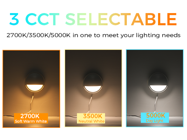 HAGANE デモCD WINTRY SKY, CONNECT CLOUDY BAY [6 Pack] 3CCT Low Voltage LED Deck Lights Outdoor