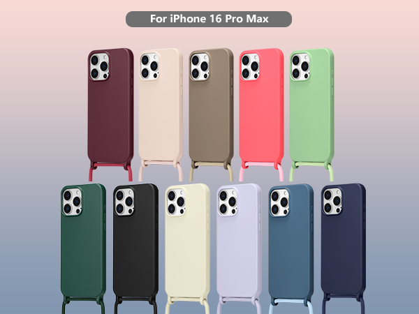 Amazon.com: ZTOFERA for iPhone 16 Pro Max Case with Strap