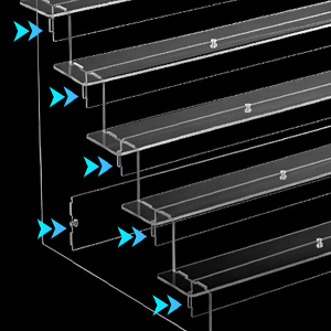 階段補強、曲げ変形防止