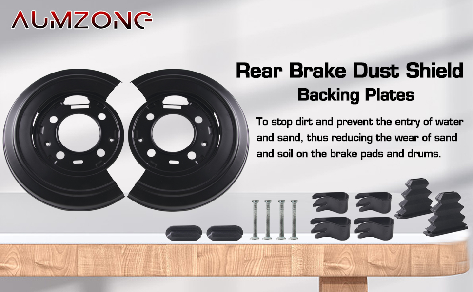 AOLDHYY Aumzong Rear Brake Backing Dust Shield Backing