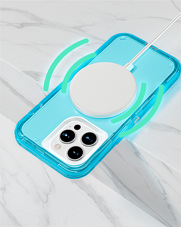 Follaroma for iPhone 15 Pro Max Case, Compatible with MagSafe, Triple Layer Transparent Magnetic Phone Cases, Heavy Duty Shockproof and Anti-Drop Protective Cover for iPhone 15 ProMax, 6.7'', Orange 14 2