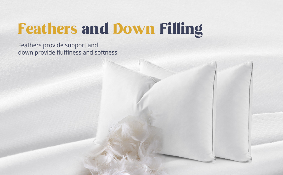 Feathers and down filling