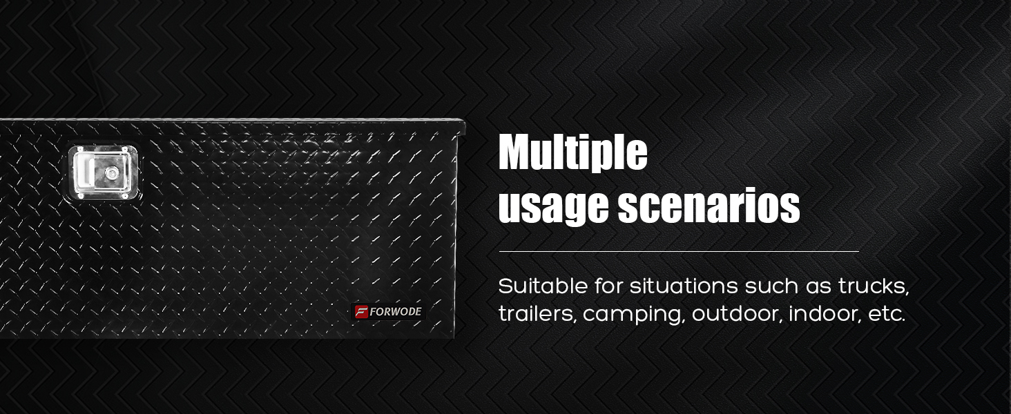 FORWODE 20 Inch and 48 Inch Truck Bed Tool Box Aluminum