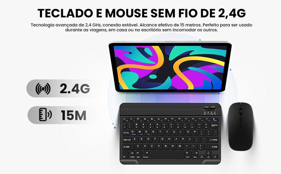 teclado e mouse bluetooth