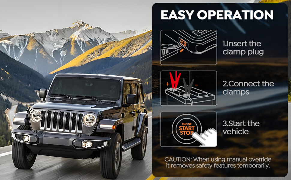 jump starters & battery chargers,jump starter,jump starter easy operation