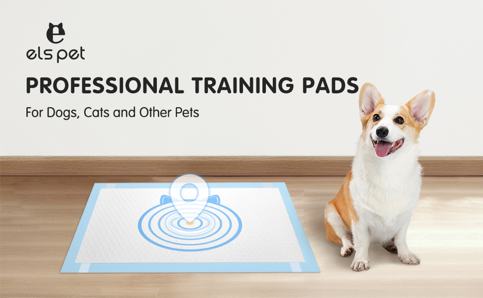 ELS PET Puppy Pee Pads Large, Ultra Absorbent LeakProof Dog Pee Pads