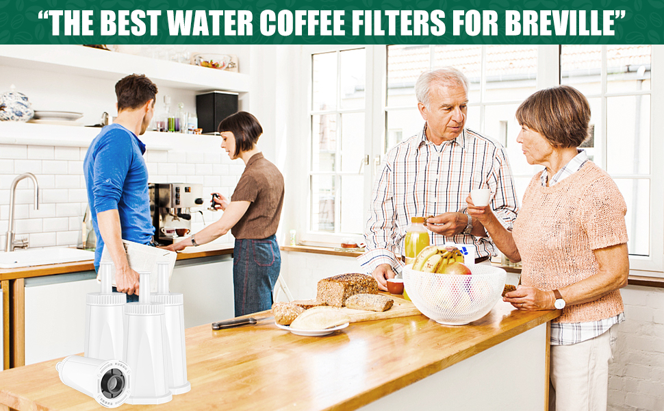 4 Pack Upgrade Water Filters for Breville,Replacement Water Filter for