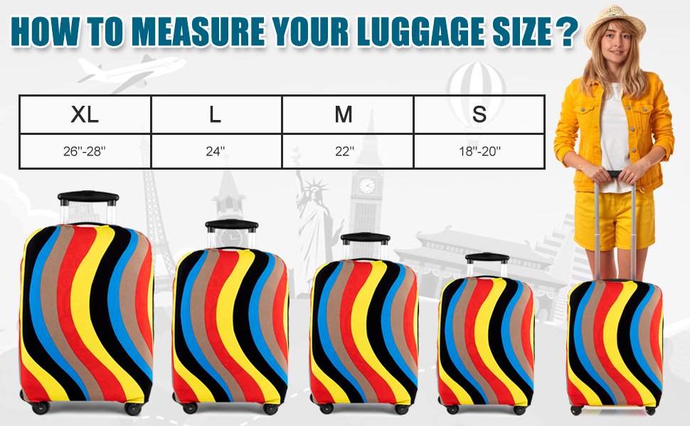 Takytao Luggage Suitcase Cover, Luggage Protector Suitcase