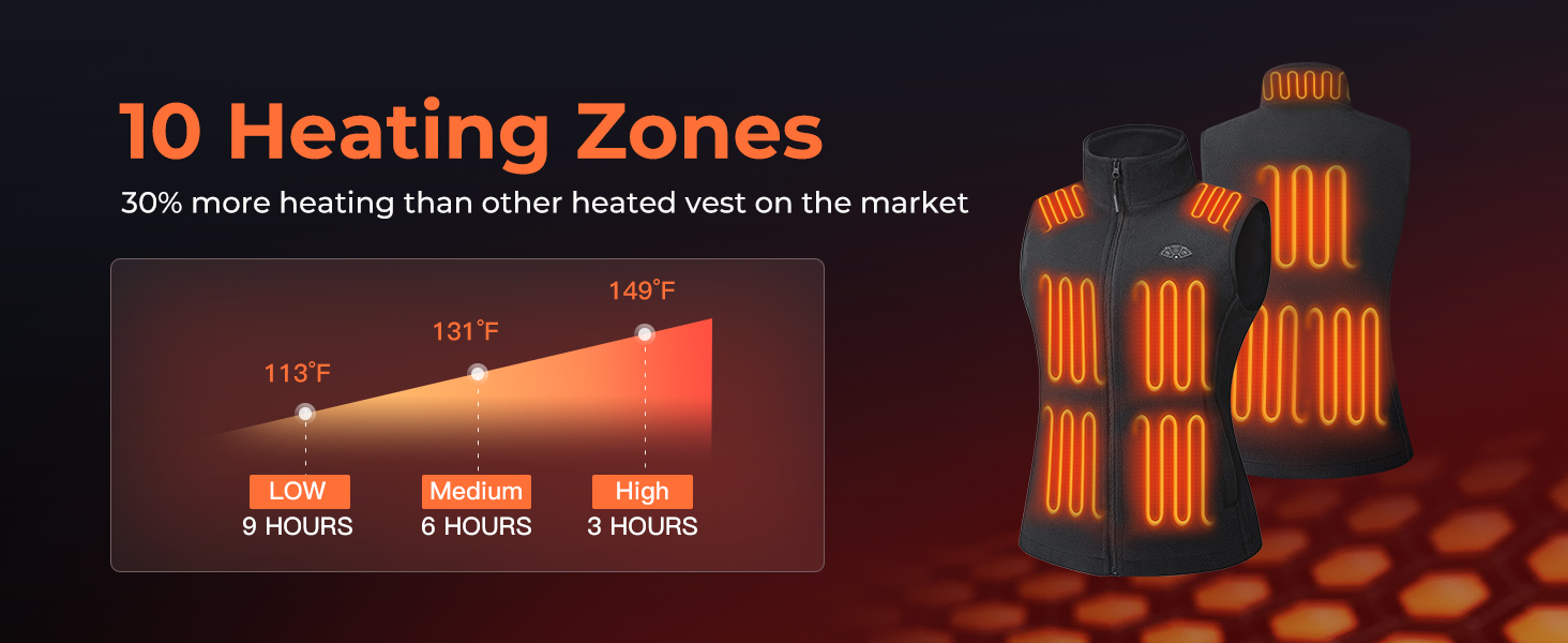 heated vest for women women heated fleece vest with battery pack
