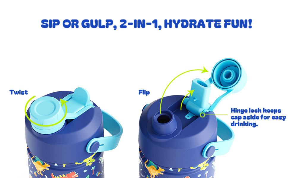 STRAW, SPOUT, 2-IN-1 LID.