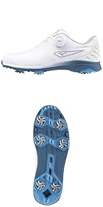 MIZUNO ミズノメンズゴルフシューズ ワイドスタイルWGボア Amazon | [ミズノ] ゴルフシューズ ワイドスタイル WG ボア