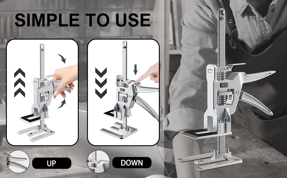 LaborSaving Handle, 11.8 in Arm Tool Lift 2PCS, Wall Tile