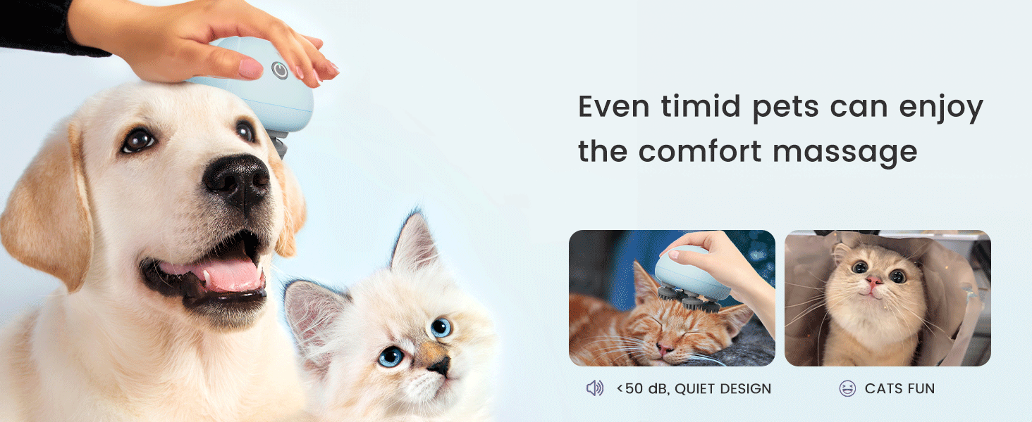 smart cat massager battery operated head massager hair massager battery operated