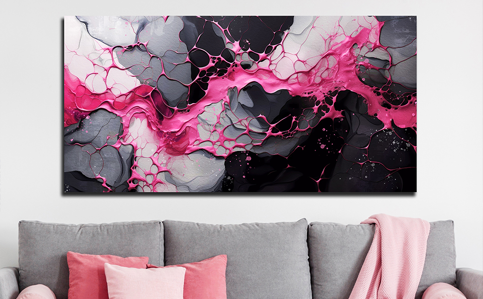 GUGIKA Abstract Wall Art for Living Room, Colorful Canvas