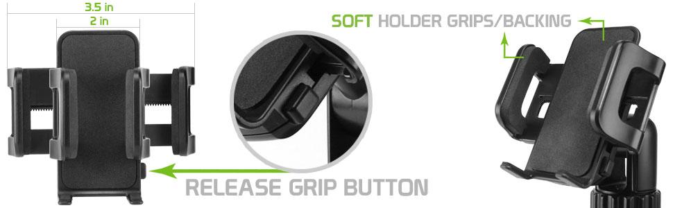 Universal Car Cup Phone Holder Mount with 360 Angle Adjustable Phone Holder Cradle by Cellet