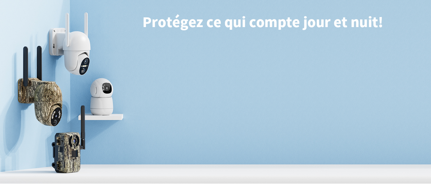 Caméra Solaire 4G Xega Double Objectif - 14400mAh, Détection Personne, Sans WiFi, IP66