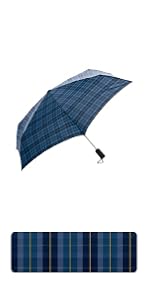 折りたたみ傘　晴雨兼用　チェック(青) Amazon.co.jp: HUS. 軽量 ワンタッチ 自動開閉 晴雨兼用