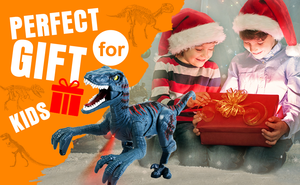 APOBATK Remote Control Dinosaur Toys for Kid Walking