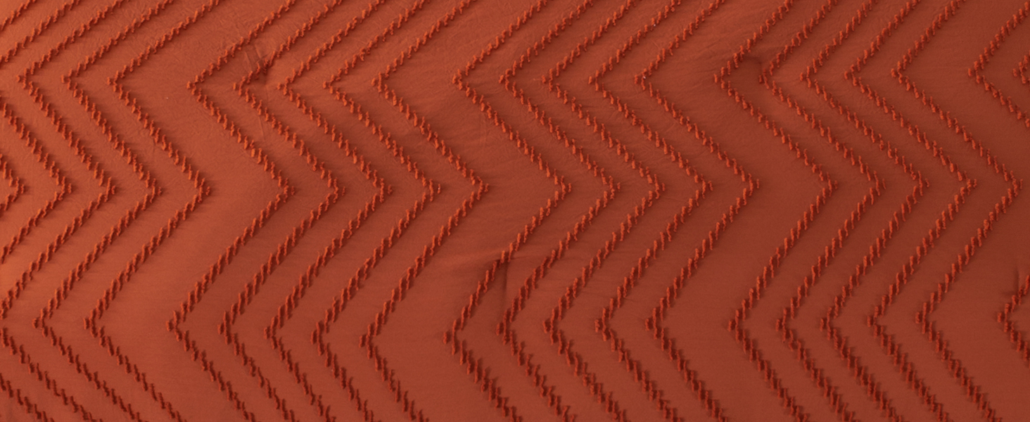 Litanika Burnt Orange Oversized King Bed in a Bag Set - 7 Pieces Boho Tufted Comforter, Sheets, Pillowcases & Shams 8bf4fd45 36f5 4ca4 B4fa 360cab7074ce. CR0,0,1464,600 PT0 SX1464 V1