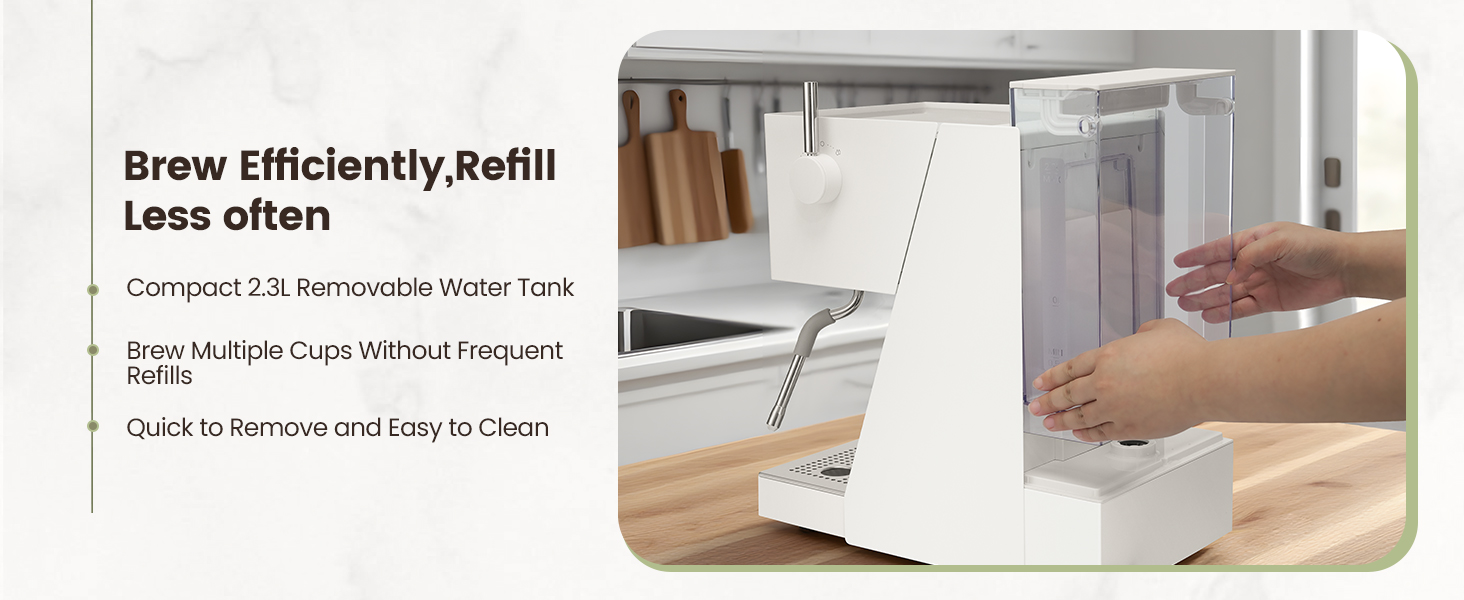 Brew Efficiently,RefillLess often