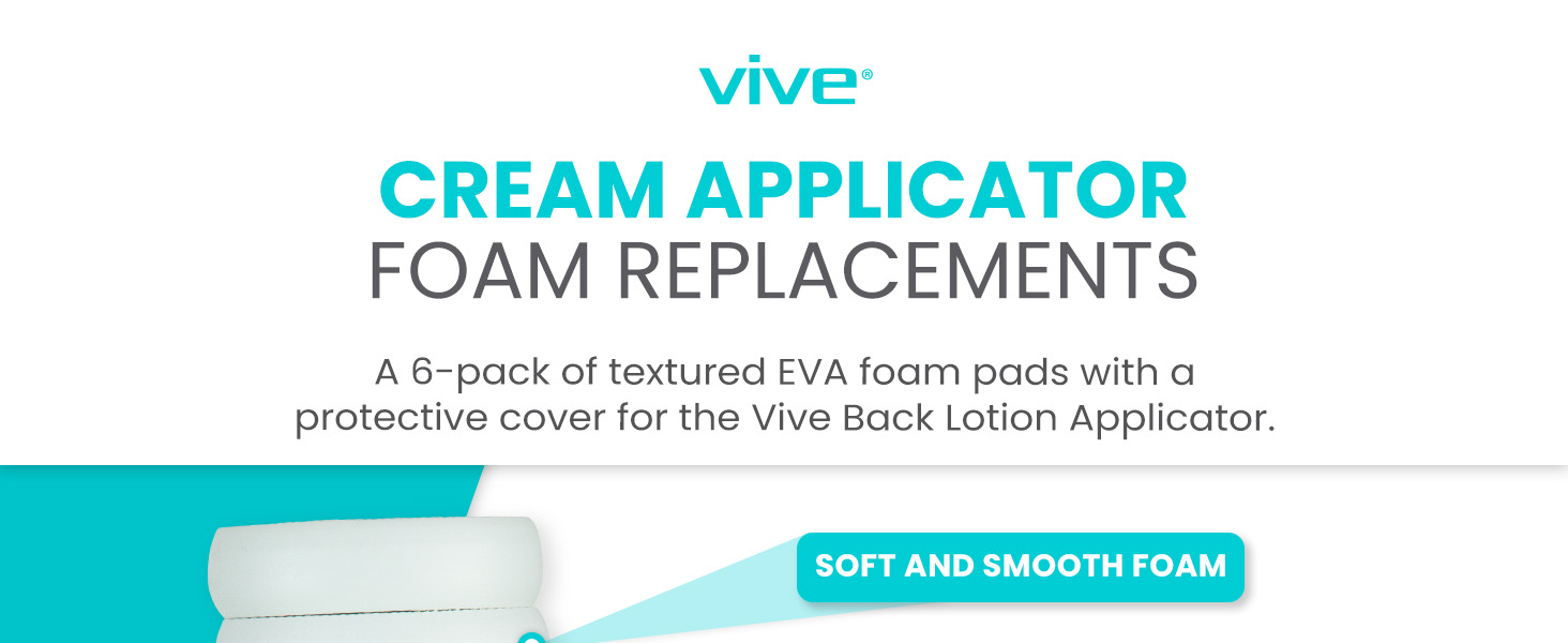 lotion applicator for back replacement pads