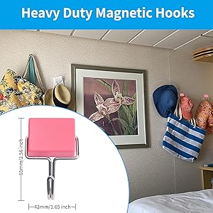 Traceless Magnetic Hooks