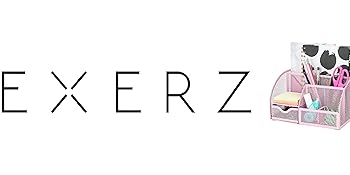 Logo headExerz Paper Sorter 4 Tiers/Desk Trays 4pcs/Letter Tray Stackable for Office