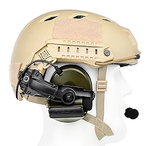 Amazon.com : GLECTICAL Tactical Headset with Arc rail