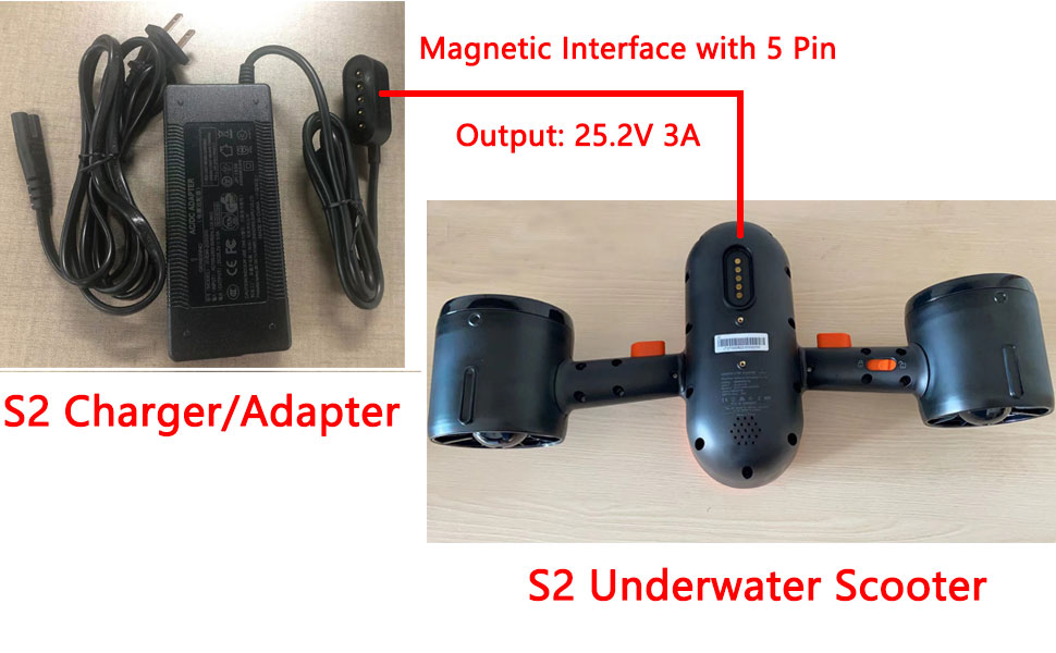 S2 Charger Adapter for Underwater Scooter