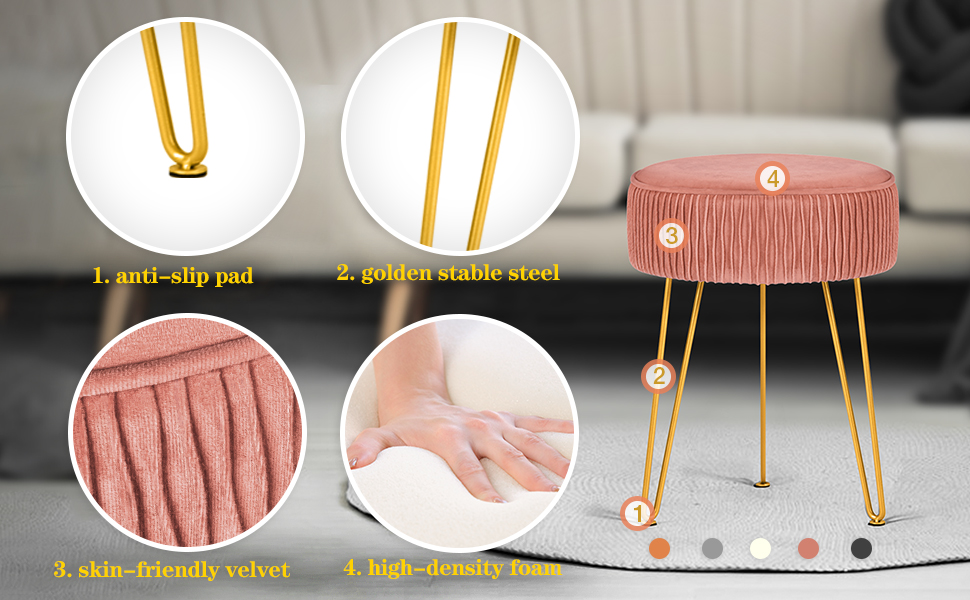 vanity stool for makeup room