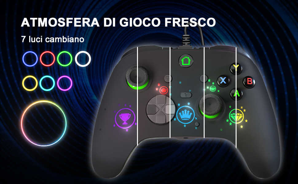 Wired game controller