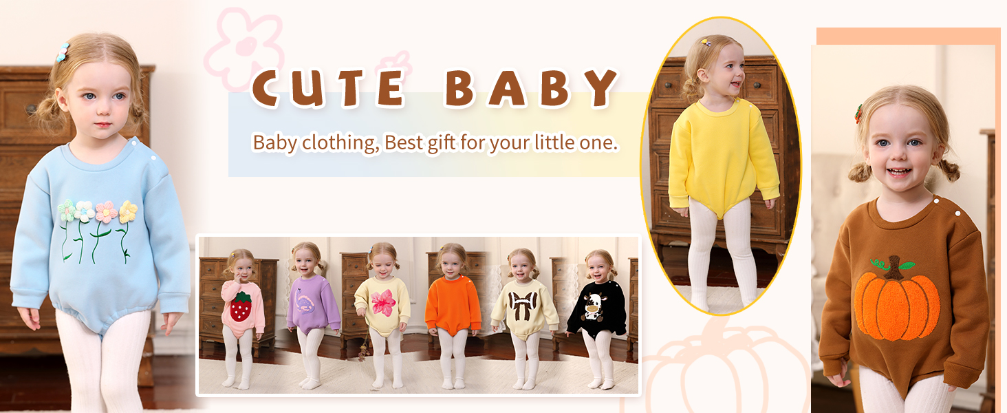 baby girl fall romper