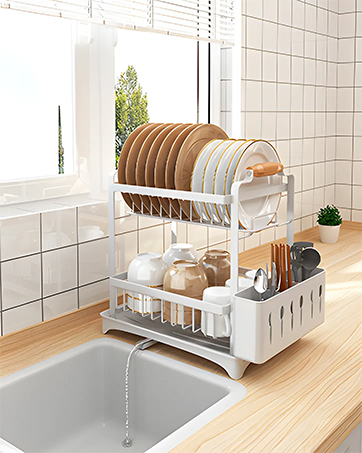 2 Tier Dish Drying Rack