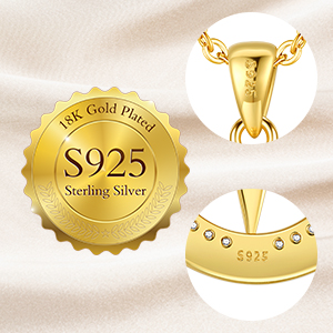 300-1 compass necklace sterling silver material S925 gold