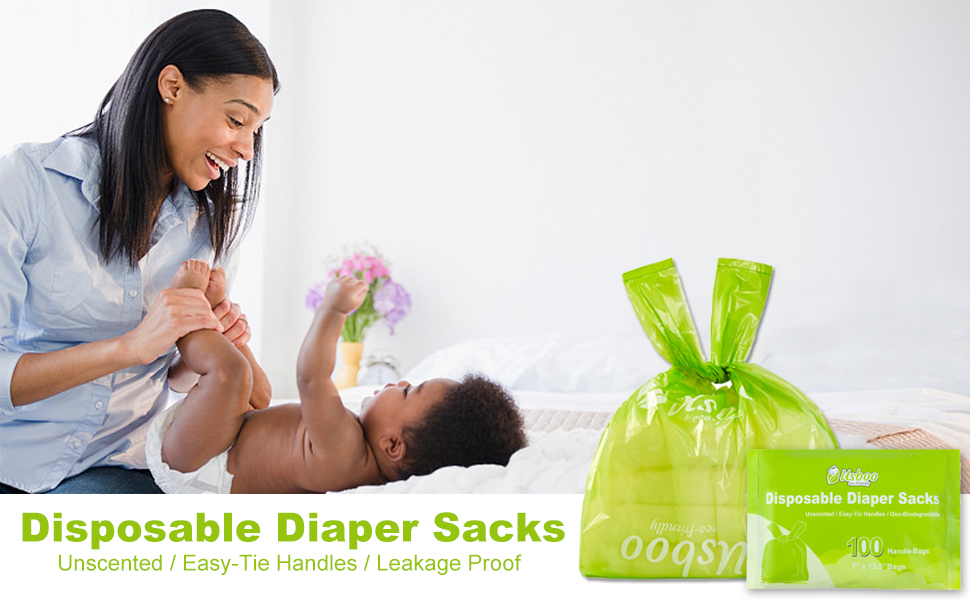 Disposable Diaper Sacks, Baby Disposable Diaper Bags with