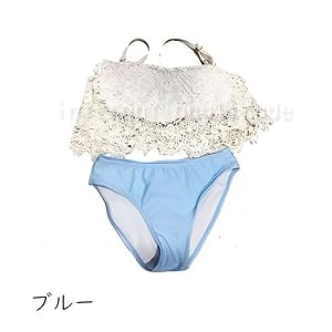 Amazon.co.jp: [Schicksal.] レディース水着 フリル レース